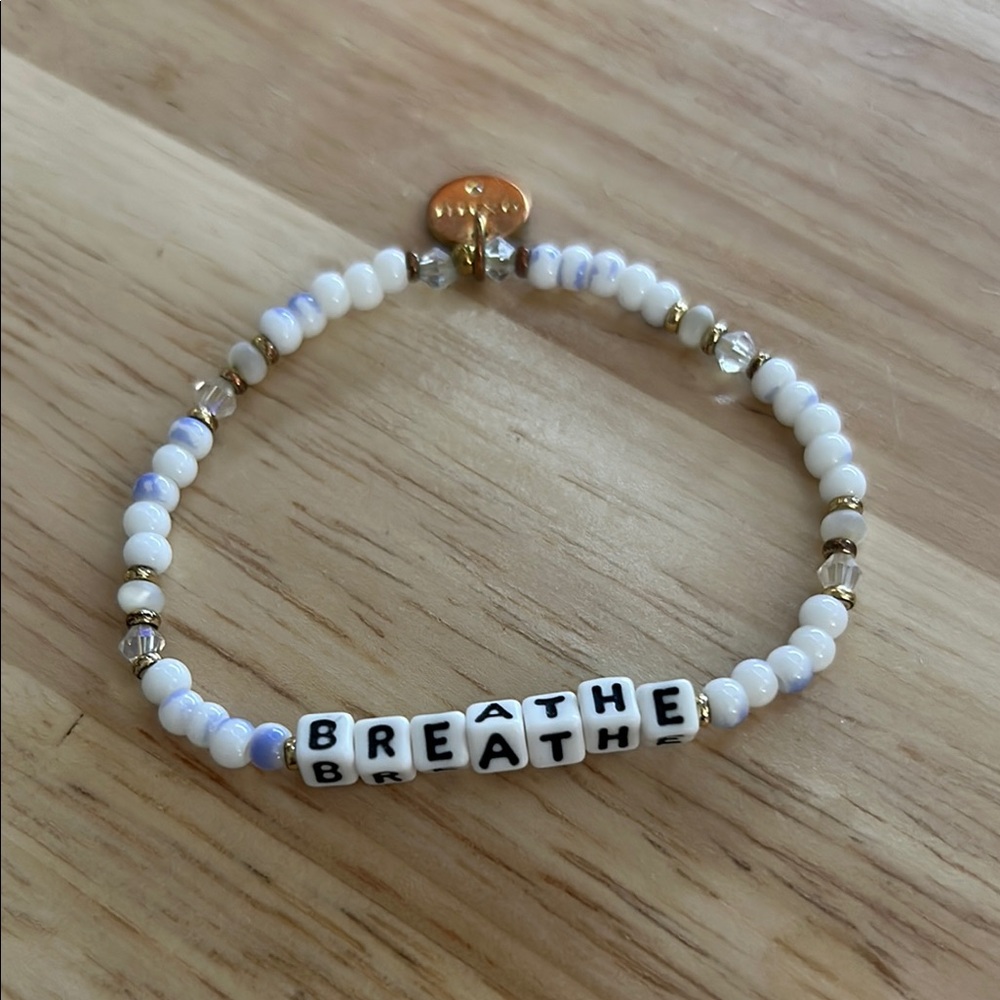 Little Words Project “Breathe” Beaded Bracelet